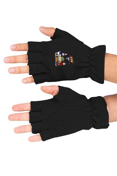 herotasarım Γάντια Naruto Spongebob Fleece Cut - bll4729