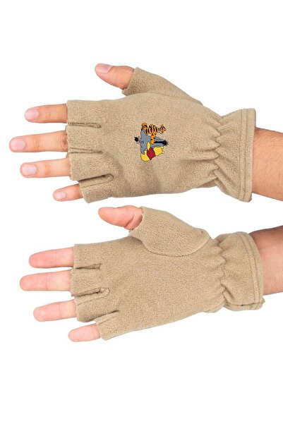 herotasarım Mănuși din lână polară Winnie The Pooh - Design decupat BLL4389