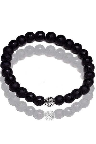 Tesbih Atölyesi Raw Onyx Stone Bracelet with Certified Sewing Pattern