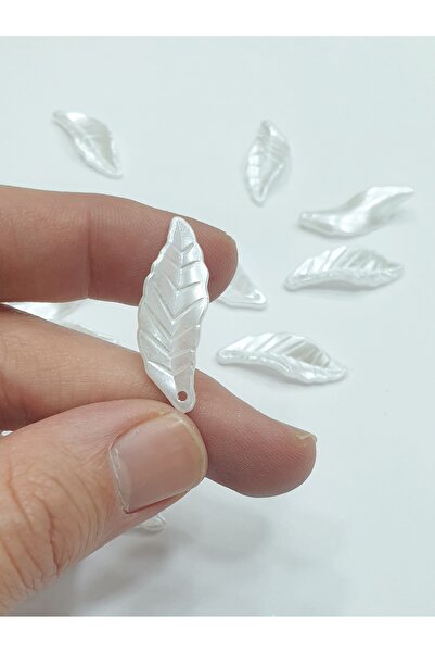 CRYSTALSHOP Frunză de perle - 30 mm Off-White (100 bucăți)