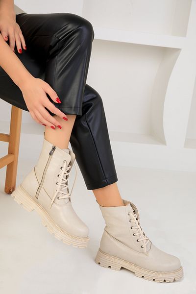 SOHO Beige Women's Boots & Bootie 18698