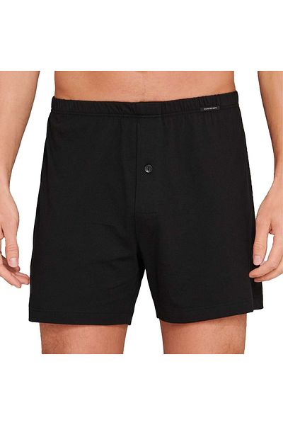 Schiesser Herren Boxershorts, 2er Pack - Jersey Shorts, Baumwolle, einfarbig