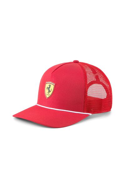 Puma Herren Cap - Ferrari Sportswear Race Trucker Cap, Polyester, Logo, einfarbig, One Size