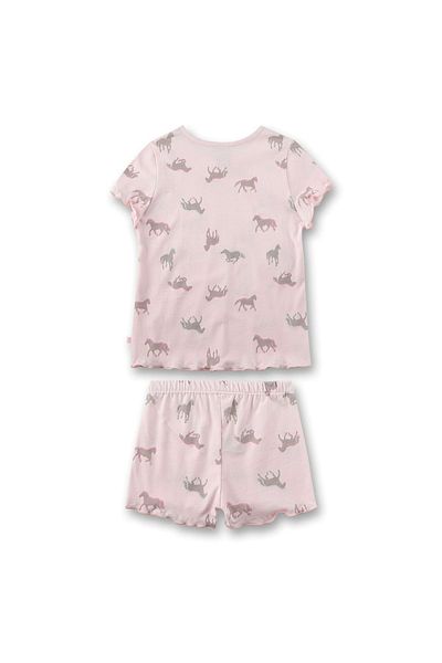 Sanetta Mädchen Schlafanzug, 2-tlg. Set - Shorty, kurz, Kinder, Baumwolle, Allover