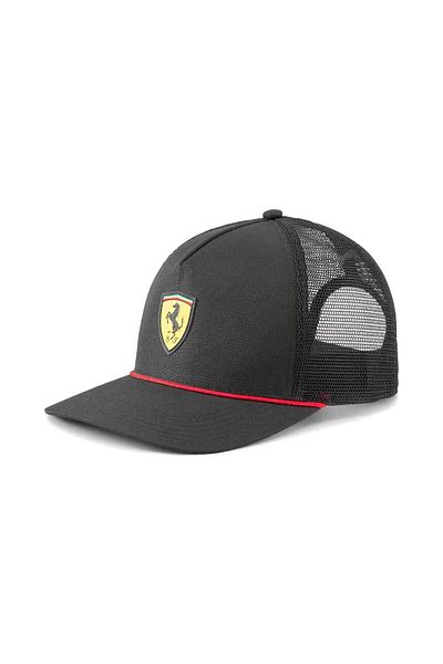 Puma Herren Cap - Ferrari Sportswear Race Trucker Cap, Polyester, Logo, einfarbig, One Size