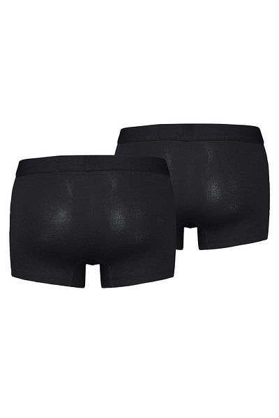 Levi's LEVI´S Herren Boxershorts, 2er Pack - Solid Basic Trunk Organic, Logobund