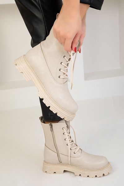 SOHO Beige Women's Boots & Bootie 18698