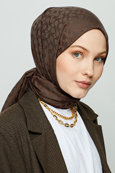 VALORSCARF Valor bloom desen ipek jakar şal bademi