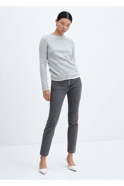 MANGO Woman Verkürzte Röhrenjeans