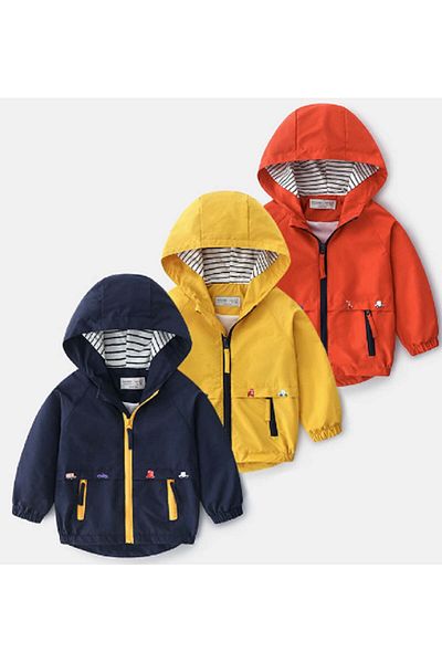 naynes Hooded Children's Trench Coat Seasonal Coats, For Boys And Girls (90 CM-2 YEARS / BLUE)