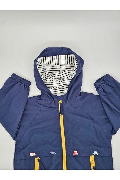 naynes Hooded Children's Trench Coat Seasonal Coats, For Boys And Girls (110 CM-4 YEARS / BLUE)