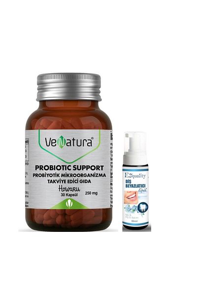 VeNatura Probiotic Microorganism 30 Capsules - Teeth Whitening Foam Gift
