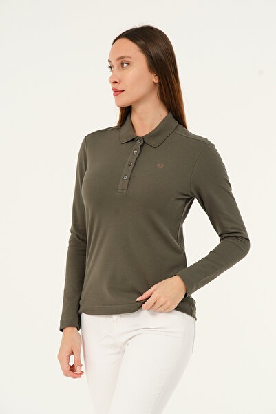 MSW Kadın Regular Fit Uzun Kollu Polo