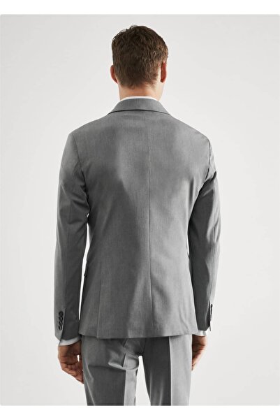 MANGO Man Streç Kumaştan Süper Dar Kesim Blazer Ceket