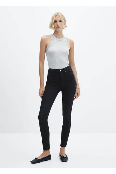 MANGO Woman High waist skinny jeans