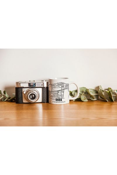 Melouro Pontoon City Map Printed Porcelain Mug 300 ml