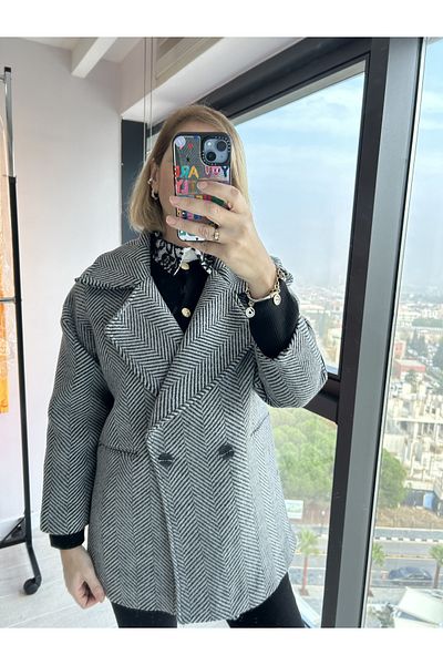 VİZYON Stamp Coat Anthracite