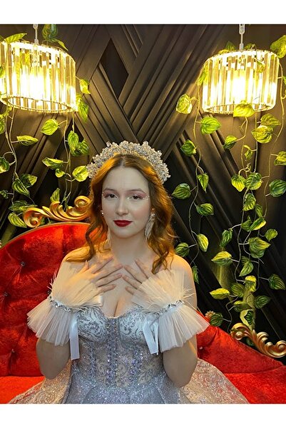 ecrin tuhafiye hobi Tüylü Kına, Nişan, After Party Tacı & Gelin Seti