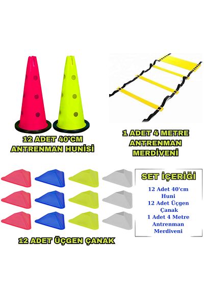 Kodispa 40'cm Triangle Bowl 3-Piece Training Set with Funnel