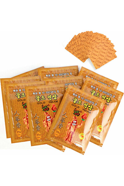 KOREANN 5 PAKET Kore Ginsengli Ağrı Bandı Bel Boyun Eklem Diz İçin Yakı Isı Bantlar