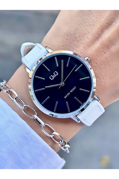 Q&Q QQ Kadın Kol Saati Deri Kordon Su Geçirmez 2 Yıl Garantili