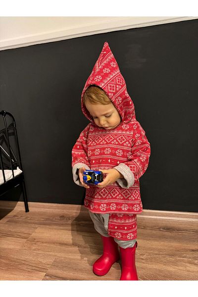 bohemiankids baby wear Unisex Hoodie suit 2024 New Year Concept Children's bottom top suit
