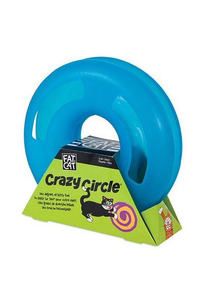 Fat Cat Crazy Circle Ball Cat Toy Blue