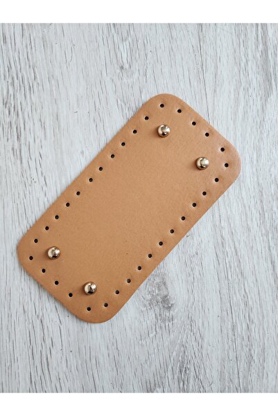 NAZENİN HOBİ AKSESUAR قاعدة حقيبة جلد محبوكة 20*10 سم