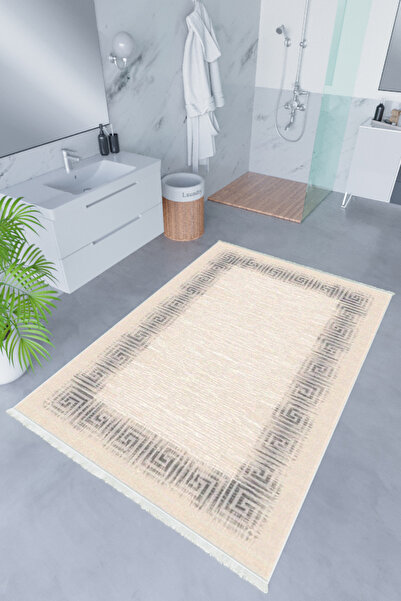 10 Post Online Salon Halısı Modern Klasik Lacivert Krem Mavi Kaydırmaz Kesme Yıkanabilir Ince Halı Tüysüz Kilim