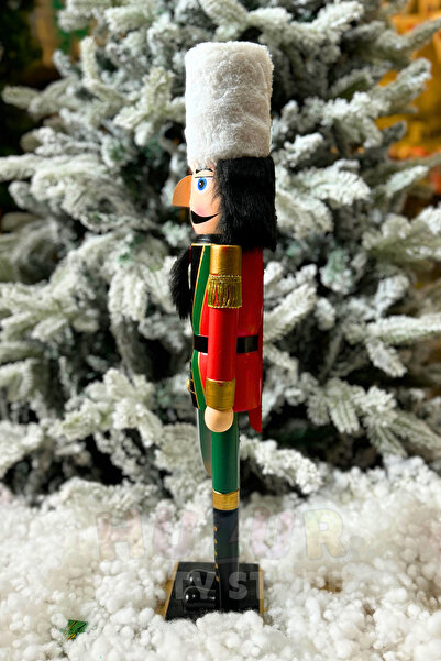 Huzur Party Store 60 см Горіхокол Свинцевий солдат Ручної роботи Новорічний Меч Калпак Уніформа З відкриваючимся і закриваючимся ротом