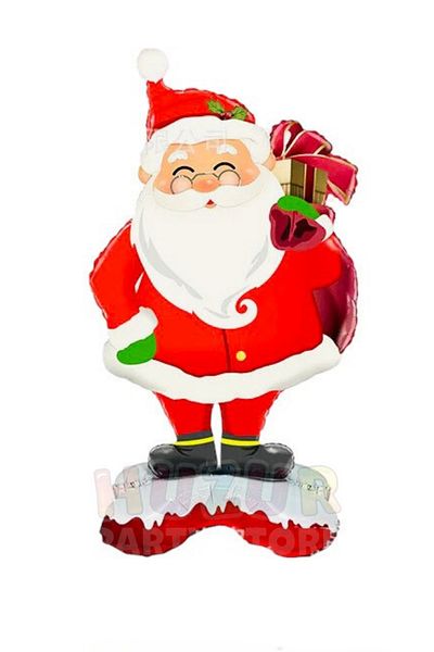Huzur Party Store Standing Santa Claus Foil Balloon 68x120 cm Christmas Santa New Year Celebration Decoration Balloon