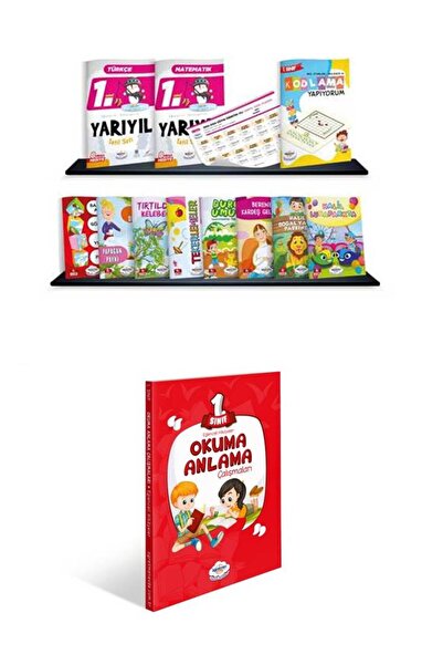 öğretmen evde 2023 - 2024 1.SINIF YARIYIL TATİL SETİ + 1.SINIF OKUMA ANLAMA K...