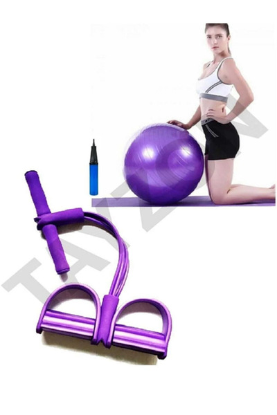 Clifton Pilates Topu 55 Cm + Body Trimmer Kürek Çekme Aleti, Kondisyon Küreği