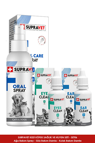 Supravet Set-06 Supravet Kedi Köpek Sağlık / Bakım Seti