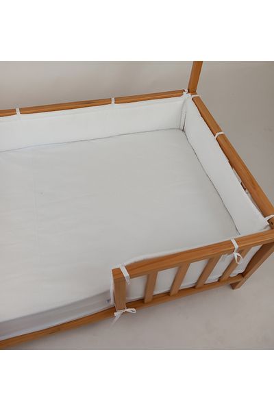 G&G baby 120x200 Cm Side Protection Set for Montessori Beds White