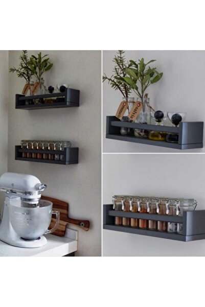 EGN WOODS غرفة أطفال مونتيسوري، رف حائط للحمام، طقم بهارات عدد 2 عرض 30 سم