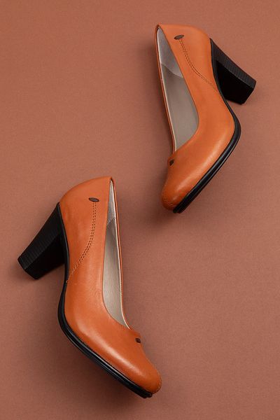 Gondol Women's Genuine Leather Classic Heeled Shoes Vdt.660