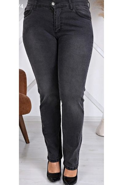 AKŞEN GİYİM ΜΕΓΑΛΟ ΜΕΓΕΘΟΣ FULL Lycra Ψηλόμεσο Σωλήνα ΠΟΥΛΟΥ ΜΑΥΡΟ ΧΡΩΜΑ ΤΖΙΝ/ΤΖΙΝ ΠΑΝΤΕΛΟΝΙ