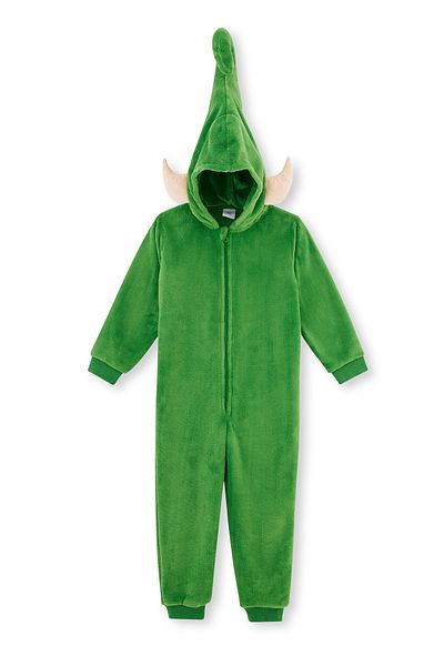 Dagi Unisex-Overall mit grüner Elfenmütze