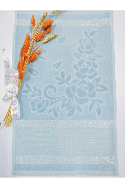 sarra Prosop cusut cu etamina 30x50 albastru petrol