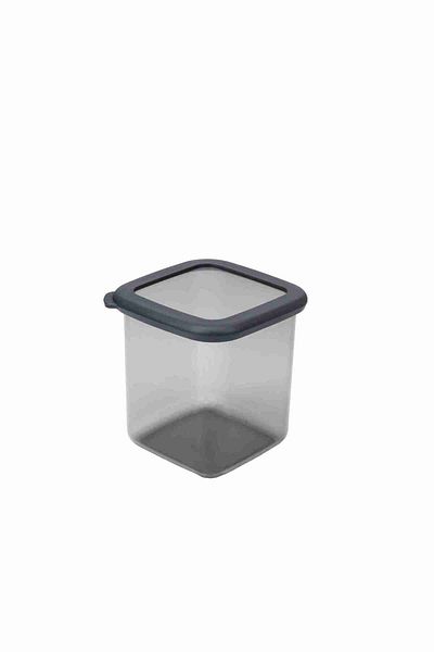 Eynel 800ml Gray Square Storage Container Silicone Lid Airtight Dry Legume Coffee Pulses Pasta Box