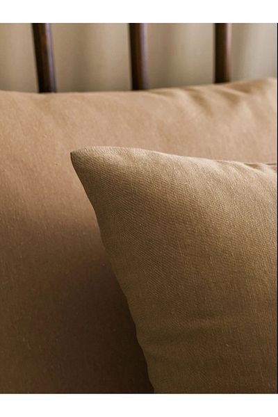 LC Waikiki Plain Colored 2-Piece Pillow Case with Milk Coffee Taste