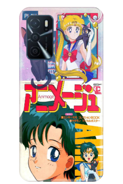 Newon حافظة هاتف مطبوعة لهاتف OPPO A16 SEILOR MOON MOON WARRIOR