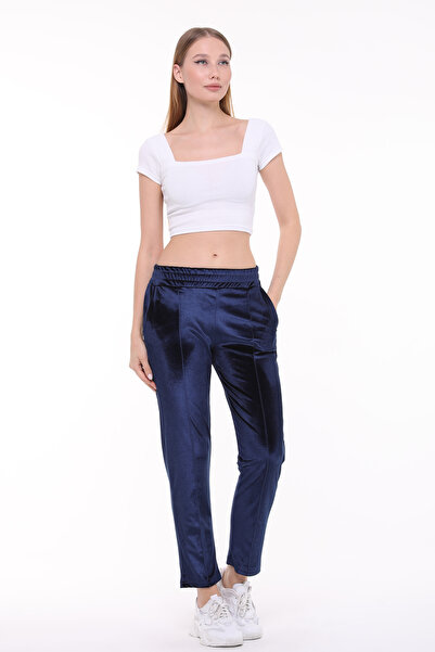 ikmal collection Αναπλήρωση ριγέ βελούδινη φούτερ