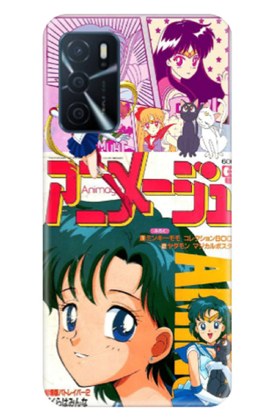 Newon حافظة هاتف مطبوعة لهاتف OPPO A16 SEILOR MOON MOON WARRIOR