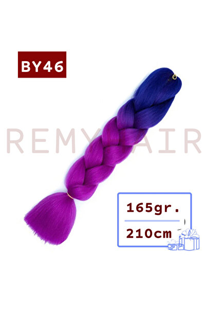 REMY HAİR شعر مجدول أفريقي - أزرق داكن أرجواني BY46 - 165 جرام