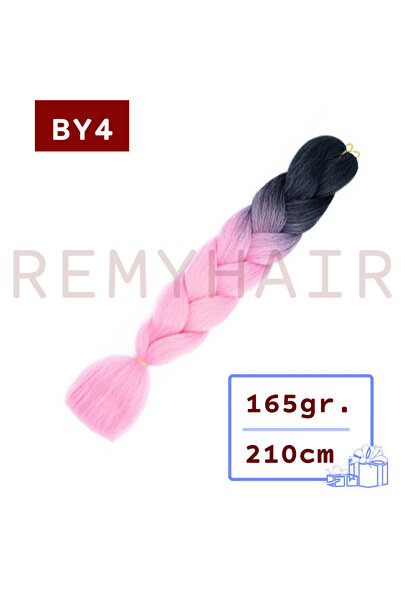 REMY HAİR شعر مجدول أفريقي - أسود وردي BY4 - 165 جرام