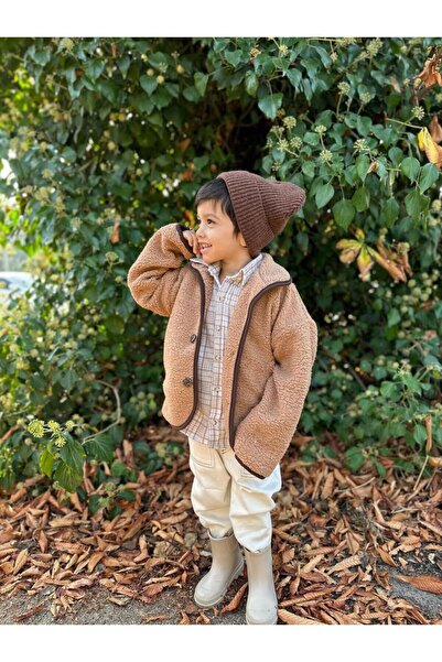 Blanie KİDS Kuzu Teddy Peluş Astarlı Çocuk Mont