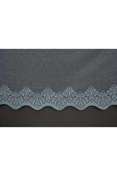 AKÇA TEKSTİL NARROW BLUE COLOR SINGLE WING Ready-made Planted Pleated Background Curtain 75*260 cm