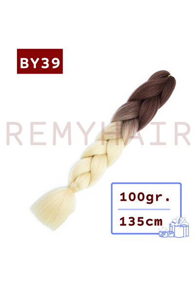 REMY HAİR شعر مجدول أفريقي - بني بلاتيني أصفر - By39 100 جرام